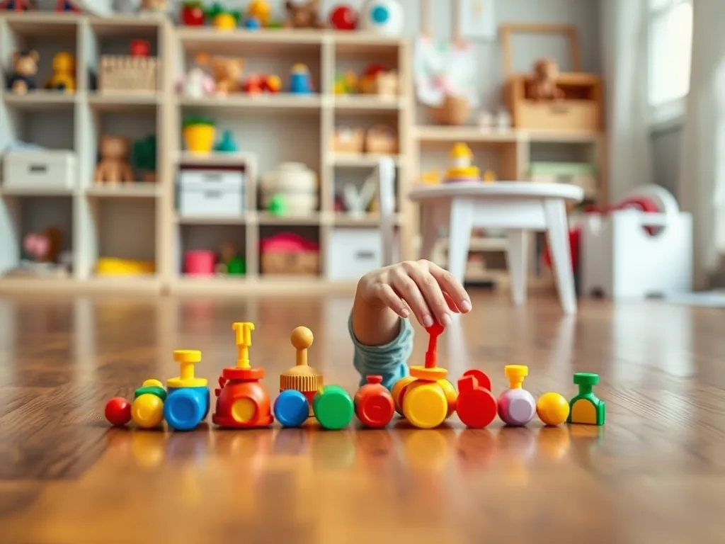 Dlaczego dziecko układa zabawki w rzędzie?