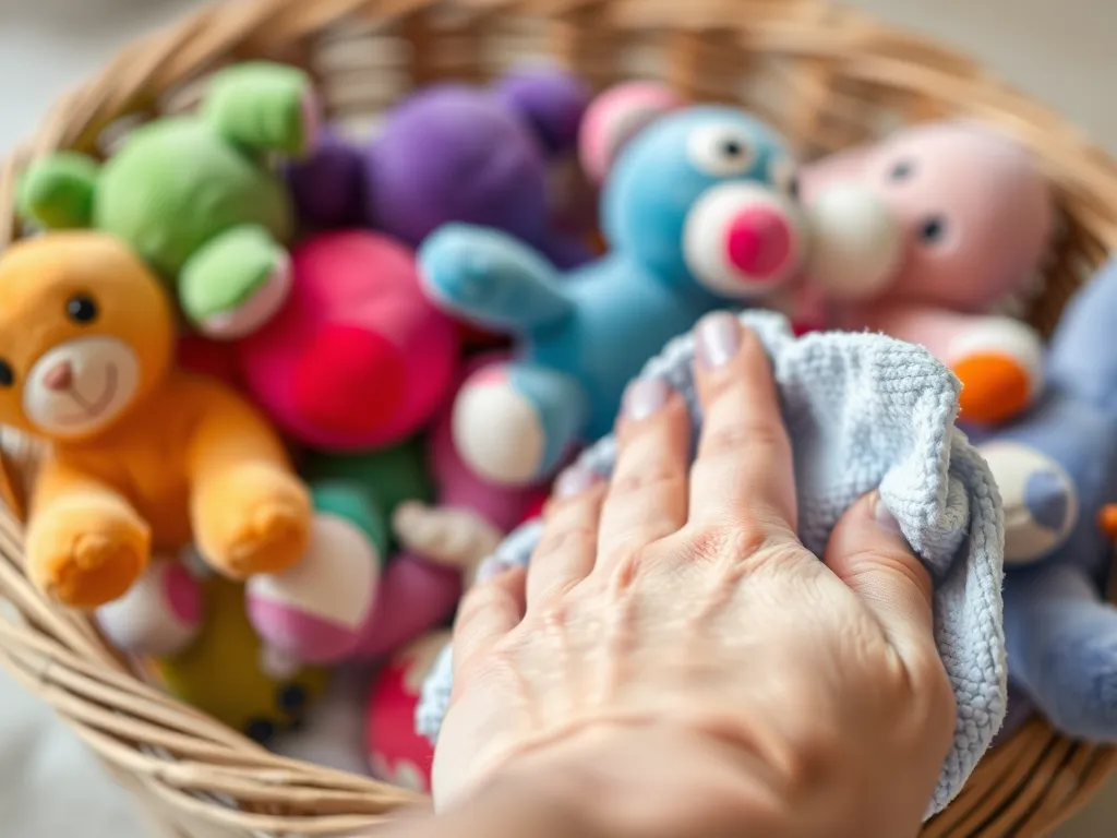 Jak wyczyścić pluszowe zabawki grające?