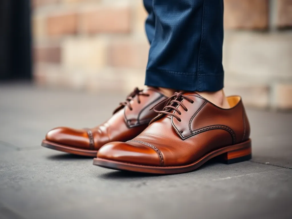 Granatowy garnitur i brązowe buty – jakie skarpetki dobrać?