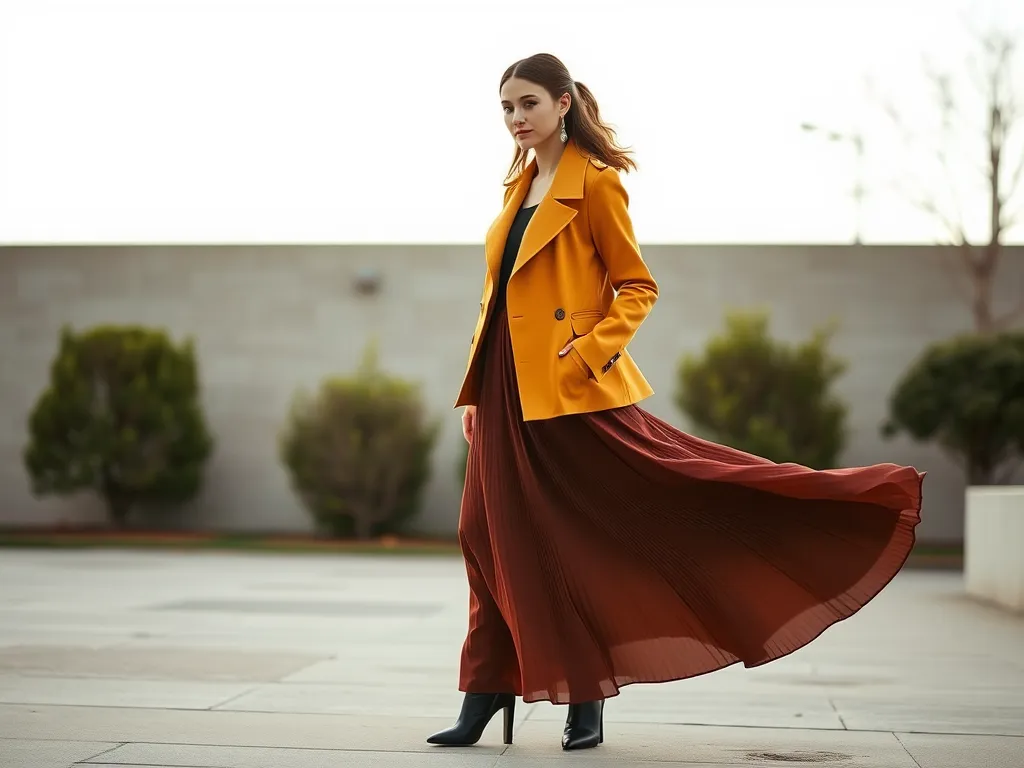 Jaka kurtka do długiej spódnicy?