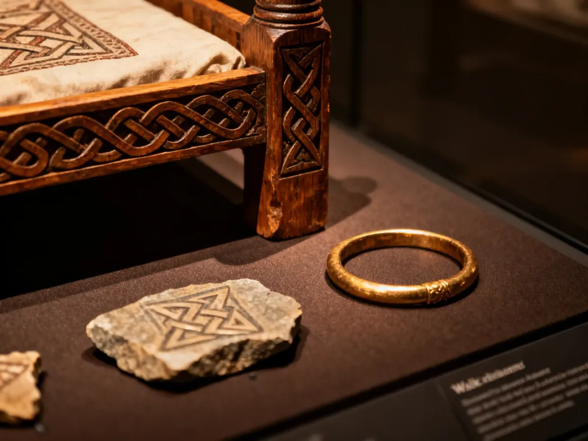 Viking Age artifacts bearing motifs associated with the Valknut